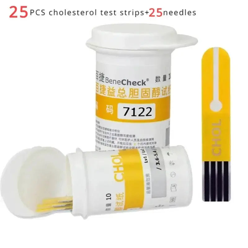 Cholesterol Test Strips – Total Cholesterol Home Test (25pcs) by Habicare