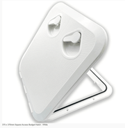 Christine Products Marine Hatches 375 x 370mm Square Access Budget Hatch - White