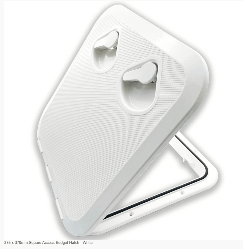 Christine Products Marine Hatches 375 x 370mm Square Access Budget Hatch - White