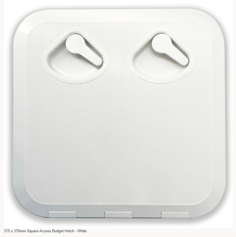 Christine Products Marine Hatches 375 x 370mm Square Access Budget Hatch - White