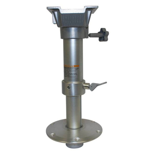 Flush Mount Adjustable Seat Pedestal 600mm with height adjustment and swivel control.