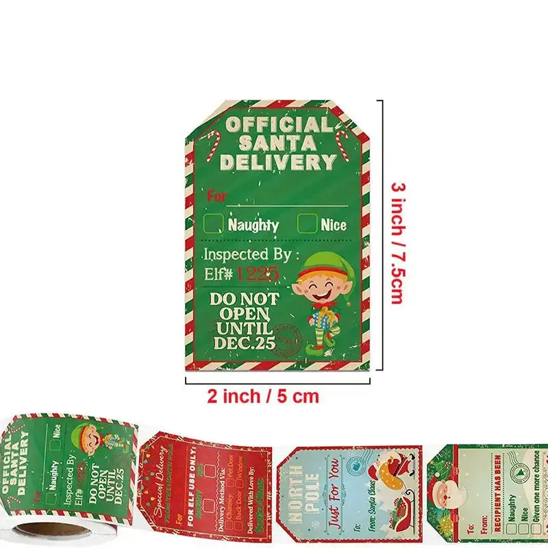 Christmas Gift Labels (200pcs) by Habicare