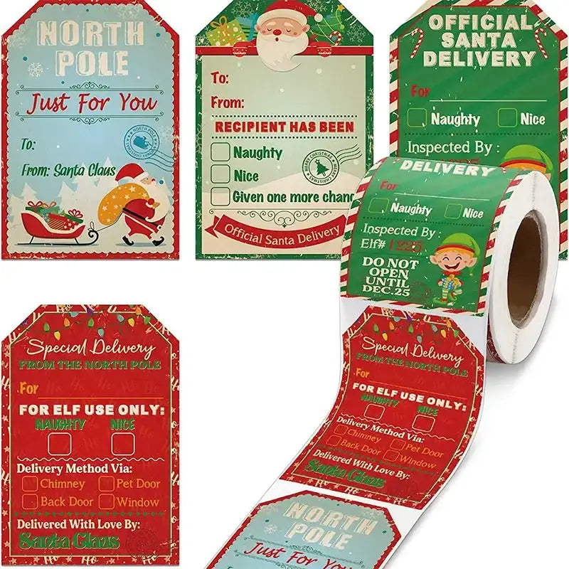 Christmas Gift Labels (200pcs) by Habicare