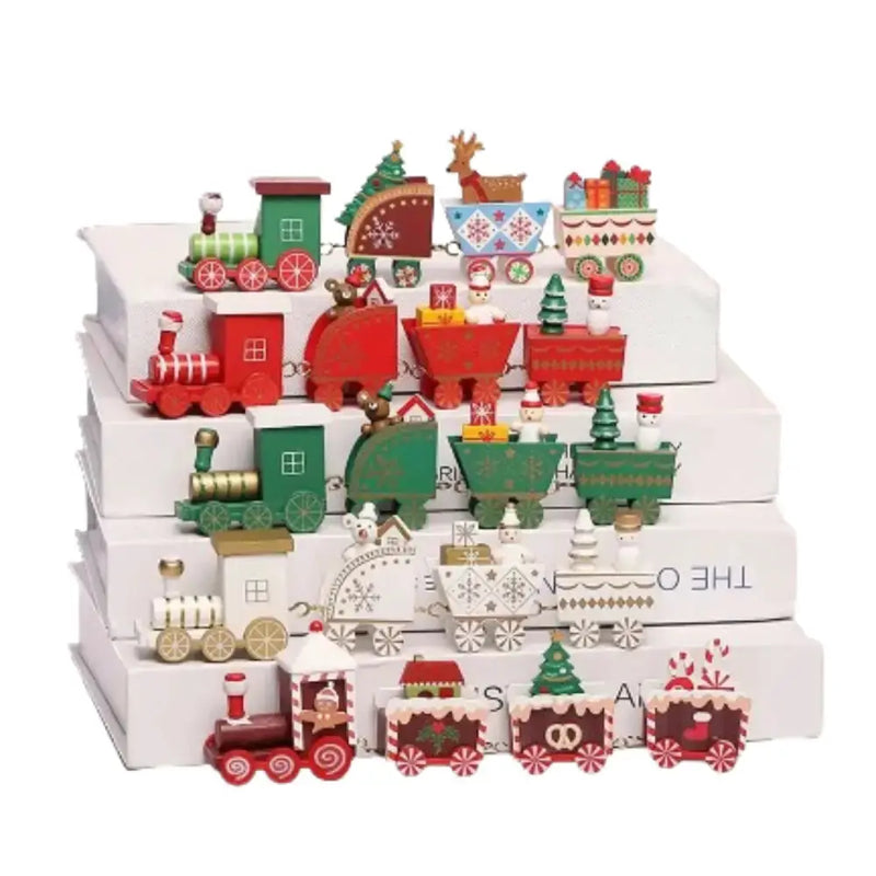 Christmas Wooden Train by Habicare