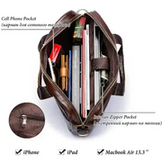 Classic Leather Office Bag by Habicare