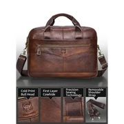 Classic Leather Office Bag by Habicare