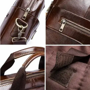 Classic Leather Office Bag by Habicare