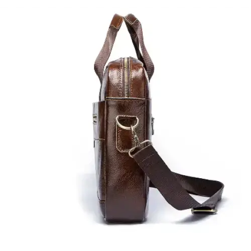 Classic Leather Office Bag by Habicare