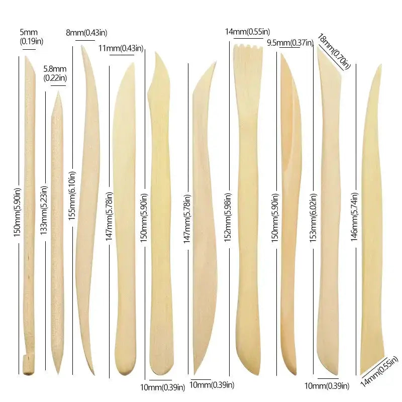 Clay Sculpting Tool Set (10 piece) by Habicare