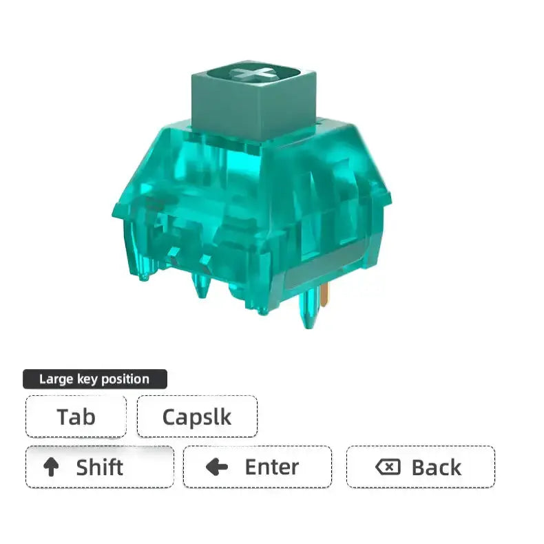 Clicky Hot-Swap Mechanical Switches – Gaming Keyboard (different sets available) by Habicare