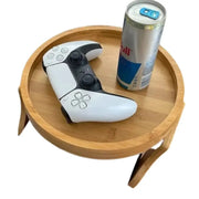 Habicare Clip-On Wooden Sofa Armrest Tray Table Clip-On Wooden Sofa Armrest Tray Table