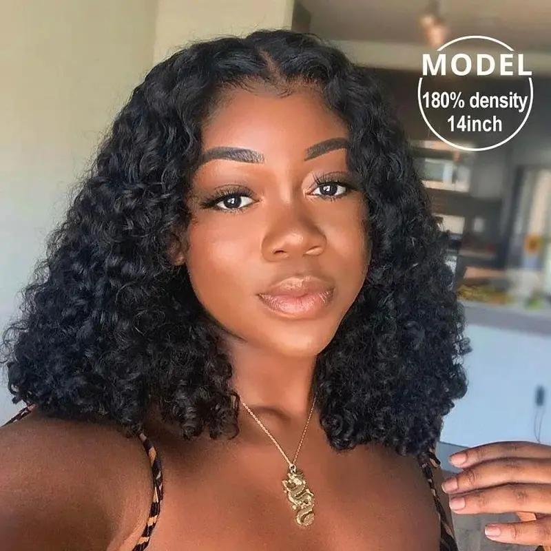 Women Short Wig Black Synthetic Hair Full Wigs High Quality by dealonline.co.nz