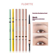 FLORTTE Rotating Double-Ended Eyebrow Pencil with Brush by Poppy Gifts