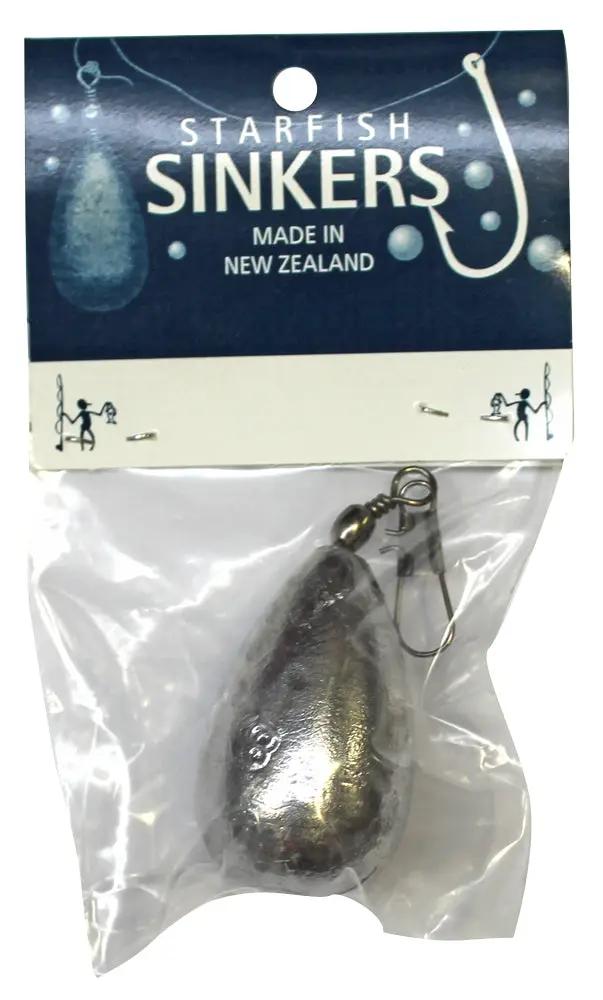 Starfish Clip-On Swivel Sinkers by NZ Diver