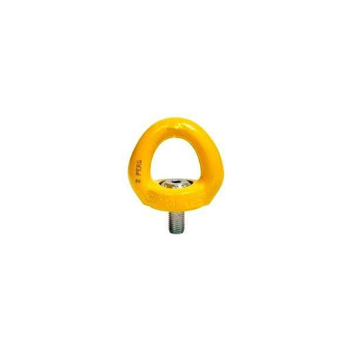 PPE EN795 Safety Swivel Anchor M20 x 30mm - yellow swivel anchor designed for height safety applications.