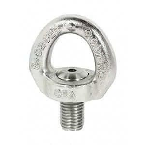 Codipro Stainless AISI-316 SEB Swivel Eye Bolt for lifting applications, fully load rated with 360-degree swivel.