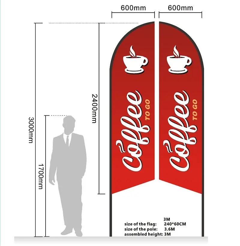 FRIED CHICKEN Pre-print Double Sided Feather Banner Flag Business Commersial by dealonline.co.nz