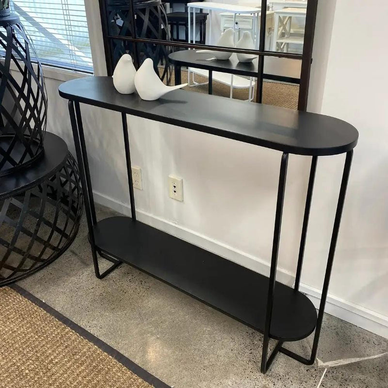Colab Metal Hall Table - Black by BroDeals
