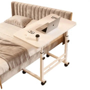 Compact Adjustable Bedside Work Desk with a 4-Wheel Mobile Design by Habicare