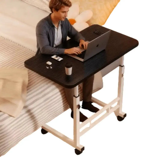 Compact Adjustable Bedside Work Desk with a 4-Wheel Mobile Design by Habicare