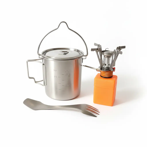 Complete Camp Kitchen Bundle - NZ Stock | Pot + Burner + Titanium Utensil by Mead's Supply & Equipment Outfitters limited