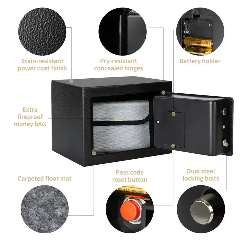 Compact Digital Safe for Cash & Valuables by Habicare