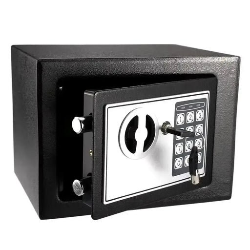 Compact Digital Safe with Key & Password by Habicare