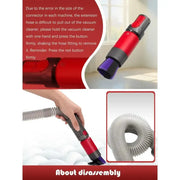Flexible Extension Hose & Soft Dust Brush Kit for V7–V15 Vacuum Cleaners by Habicare