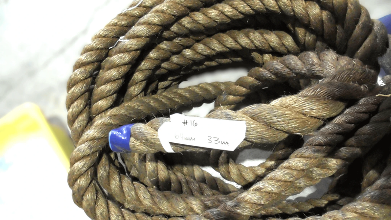 Competition tug of war Manila rope 64mm x 33m 50% Off - durable braided rope for team challenges.