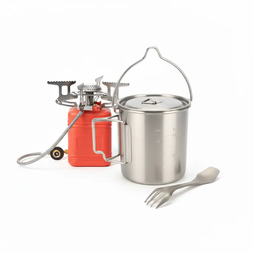 Complete Camp Kitchen Bundle - NZ Stock | Pot + Burner + Titanium Utensil by Mead's Supply & Equipment Outfitters limited