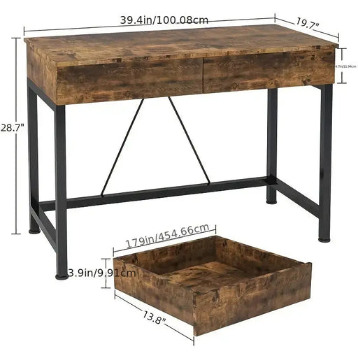 Computer Desk with Drawers (3 colours available) by Habicare
