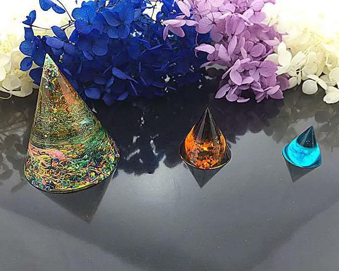 Cone Moulds Hexagonal Silicone Resin Moulds Super flexible, Super Transparent Clear, Moulds for Casting with Resin, Cement, Candle by Resin Art NZ