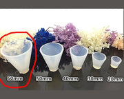 Cone Moulds Hexagonal Silicone Resin Moulds Super flexible, Super Transparent Clear, Moulds for Casting with Resin, Cement, Candle by Resin Art NZ