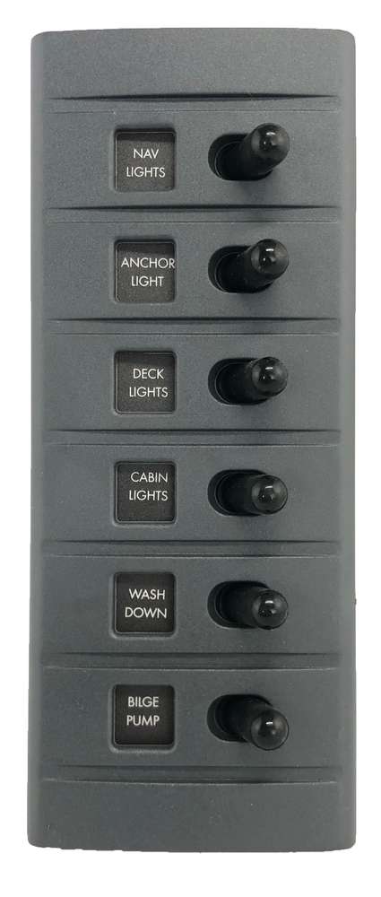 Connex 6 Way Back Lit Waterproof Switch Panel - Action Outdoors Kiwi