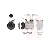 97701-4H060 97701-4H061 977014H060 977014H061 AC Compressor FOR HYUNDAI STAREX ILOAD H1 HS15 06-15 by JBH AUTO PARTS