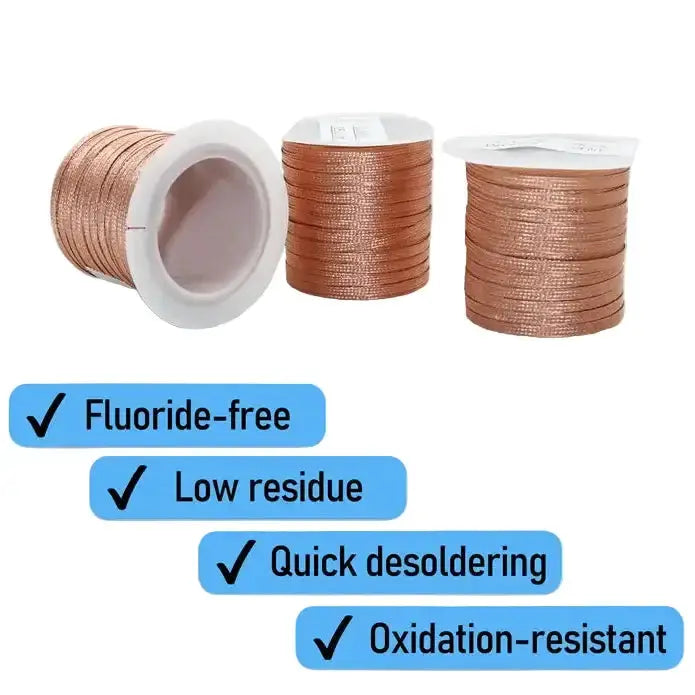 Copper Desoldering Wick Solder Braid (available in different length) by Habicare
