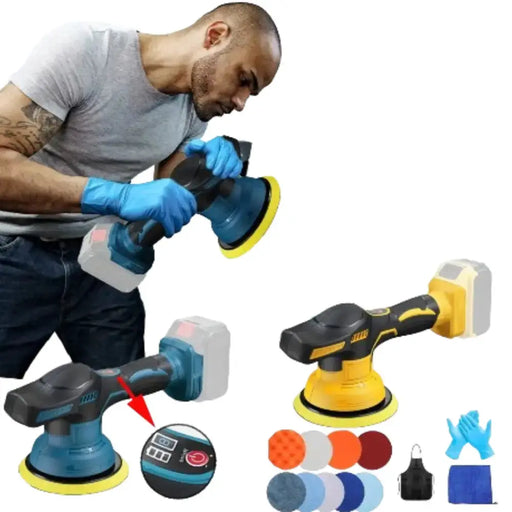 Cordless Car Polisher 18–21V – 8-Speed (available in 4 types) by Habicare