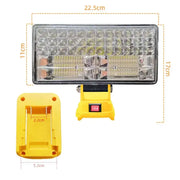 Cordless LED Work Light for 18V–20V Battery with USB Charging & Emergency Floodlight by Habicare
