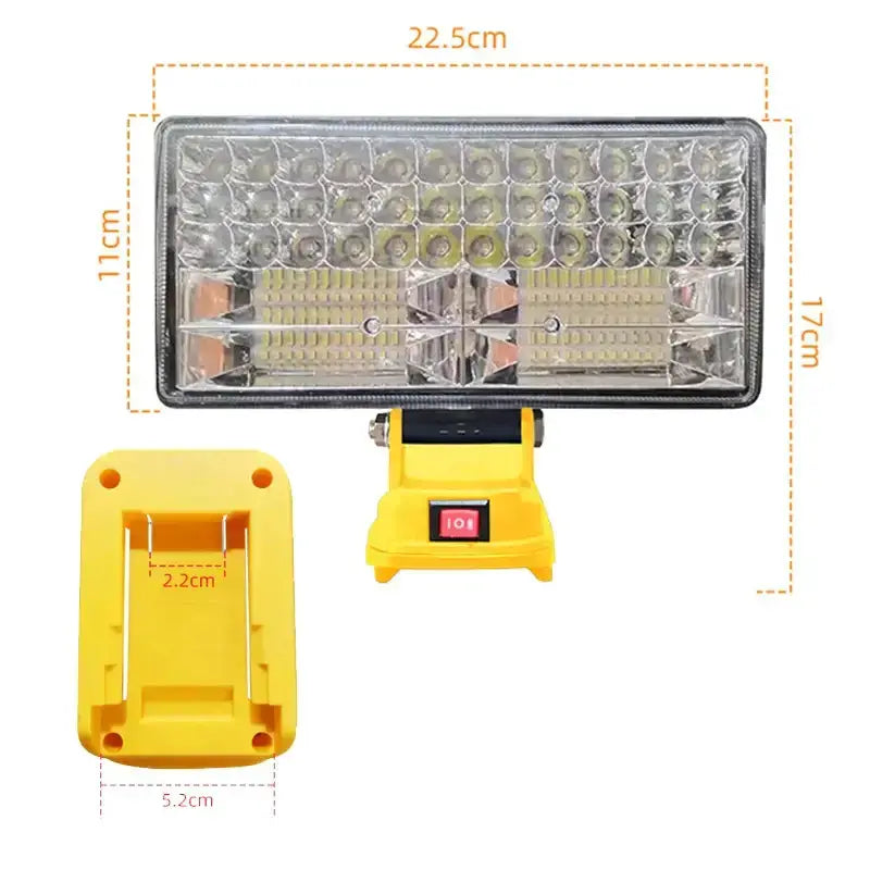Cordless LED Work Light for 18V–20V Battery with USB Charging & Emergency Floodlight by Habicare