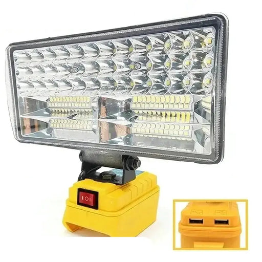 Cordless LED Work Light for 18V–20V Battery with USB Charging & Emergency Floodlight by Habicare