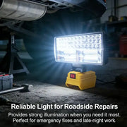 Cordless LED Work Light for 18V–20V Battery with USB Charging & Emergency Floodlight by Habicare