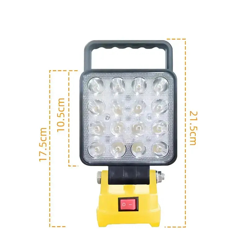 Cordless LED Work Light for 18V–20V Battery with USB Charging & Emergency Floodlight by Habicare