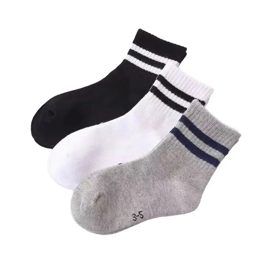 Cotton Sport Socks – 5 Pairs (Ages 3–13) (5 colours available) by Habicare