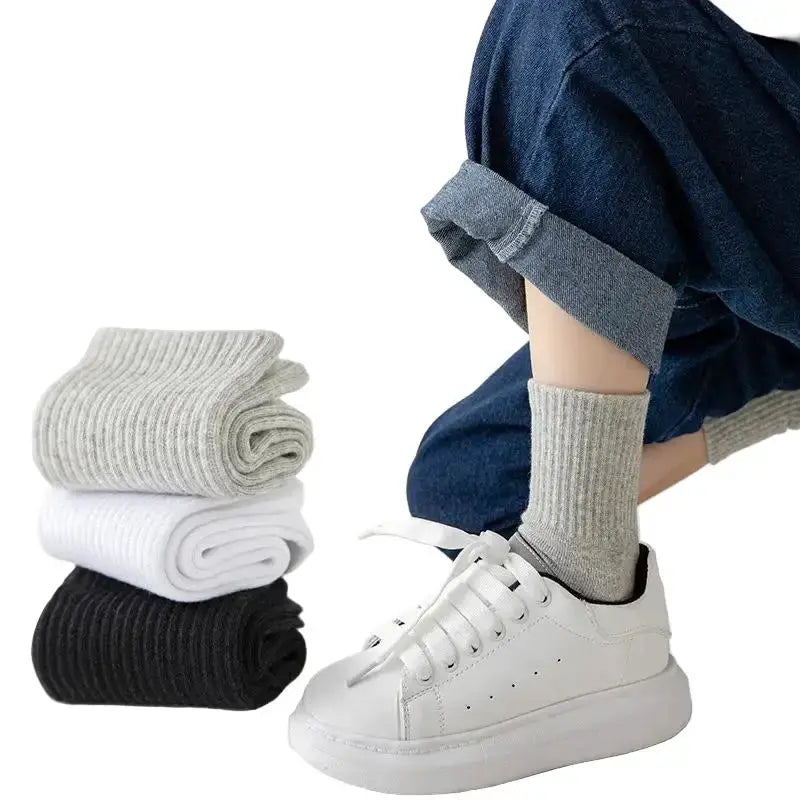 Cotton Sport Socks – 5 Pairs (Ages 3–13) (5 colours available) by Habicare