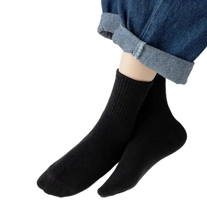 Cotton Sport Socks – 5 Pairs (Ages 3–13) (5 colours available) by Habicare