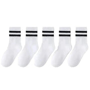 Cotton Sport Socks – 5 Pairs (Ages 3–13) (5 colours available) by Habicare