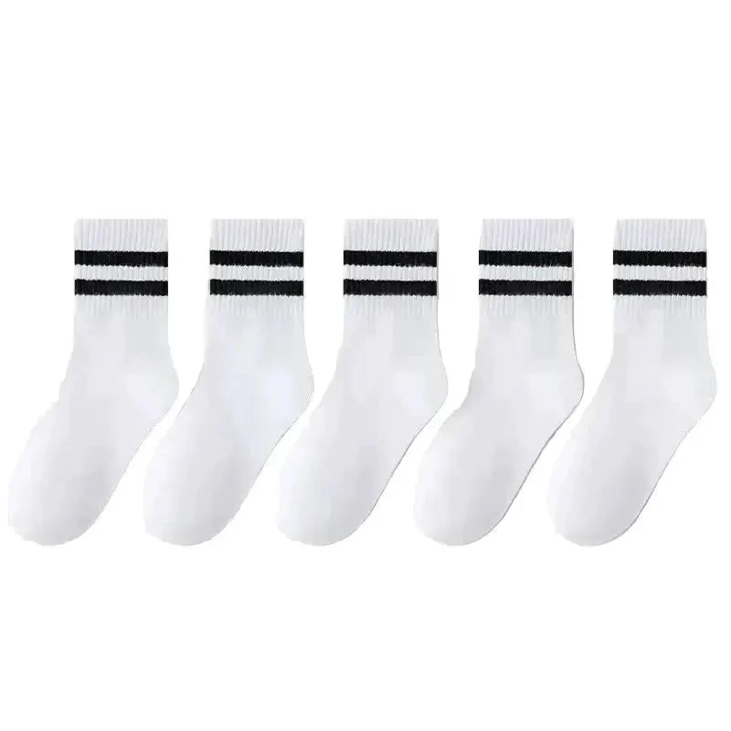 Cotton Sport Socks – 5 Pairs (Ages 3–13) (5 colours available) by Habicare