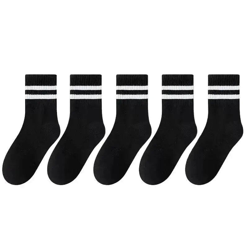 Cotton Sport Socks – 5 Pairs (Ages 3–13) (5 colours available) by Habicare