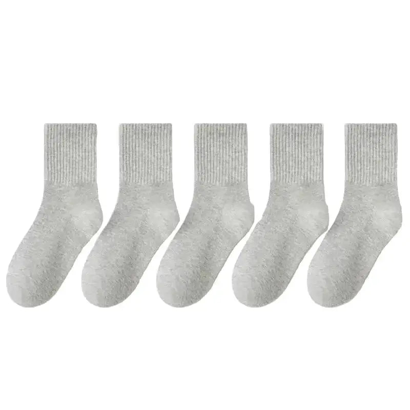 Cotton Sport Socks – 5 Pairs (Ages 3–13) (5 colours available) by Habicare