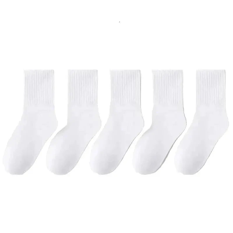 Cotton Sport Socks – 5 Pairs (Ages 3–13) (5 colours available) by Habicare